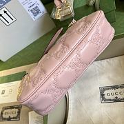 GUCCI GG MATELASSÉ HANDBAG LIGHT PINK-25x 15x 8cm - 3