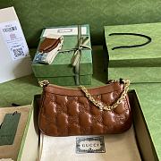 GUCCI GG MATELASSÉ HANDBAG BROWN-25x 15x 8cm - 1