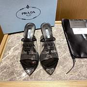 Prada Logo-print Plexiglas High-heels - 1