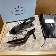 Prada Logo-print Plexiglas High-heels - 3