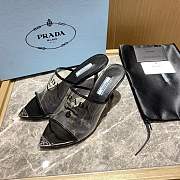Prada Logo-print Plexiglas High-heels - 2