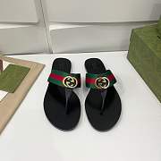 GUCCI GG THONG WEB SANDAL - 1