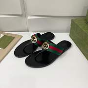 GUCCI GG THONG WEB SANDAL - 4