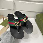 GUCCI GG THONG WEB SANDAL - 2