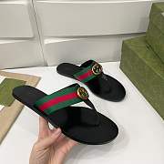 GUCCI GG THONG WEB SANDAL - 3