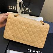 CHANEL Classic Double Flap Medium Shoulder Bag apricot Caviar - 4