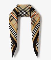 Burberry Montage Print Silk Small Square Scarf - 2