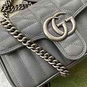 Gucci Marmont Handbag Gray 22cm - 2