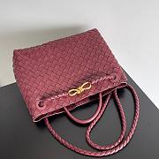 Bottega Veneta Medium Andiamo Burgundy - 32x25x11cm - 4