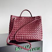 Bottega Veneta Medium Andiamo Burgundy - 32x25x11cm - 3