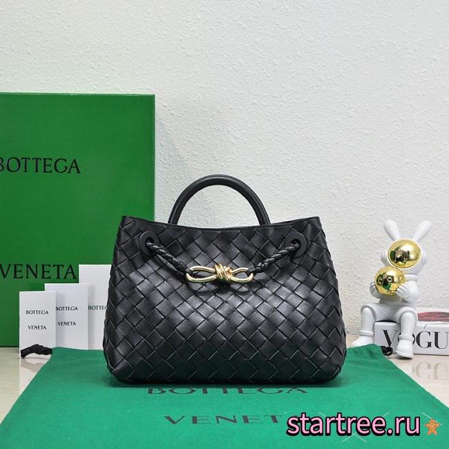 Bottega Veneta Andiamo Medium black leather tote bag - 19*25*10.5cm - 1