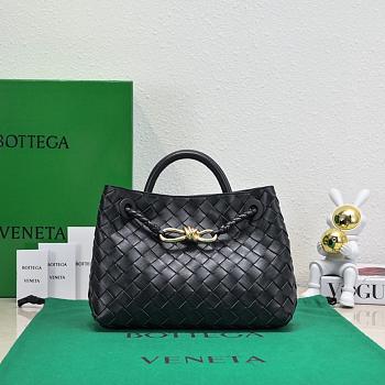 Bottega Veneta Andiamo Medium black leather tote bag - 19*25*10.5cm