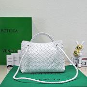 Bottega Veneta Andiamo Medium white leather tote bag - 19*25*10.5cm - 3