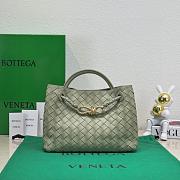 Bottega Veneta Andiamo Medium light green leather tote bag - 19*25*10.5cm - 1