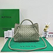 Bottega Veneta Andiamo Medium light green leather tote bag - 19*25*10.5cm - 4