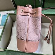 GUCCI OPHIDIA GG MINI BUCKET BAG PINK-15.5x 19x 9cm - 4