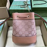 GUCCI OPHIDIA GG MINI BUCKET BAG PINK-15.5x 19x 9cm - 3