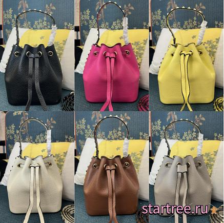 Valentino Rockstud Bucket Bags-16 x 18 x 11cm - 1