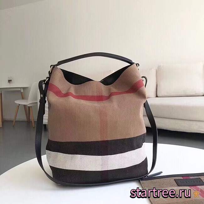 Burberry Canvas Hobo Bag - 1