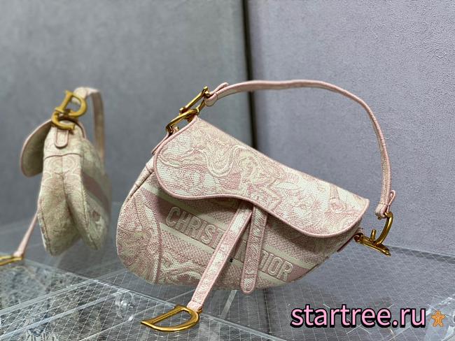Dior Saddle Bag Pink  - 1