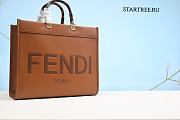 FENDI | Medium Tote Sunshine Brown leather Bag 8BH372 - 35x17x31cm - 1