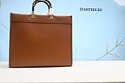FENDI | Medium Tote Sunshine Brown leather Bag 8BH372 - 35x17x31cm - 4
