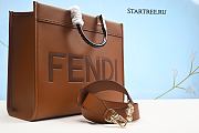 FENDI | Medium Tote Sunshine Brown leather Bag 8BH372 - 35x17x31cm - 2