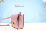  CELINE Shiny Calfskin Small Triomphe Light Pink-22*16*8cm - 5