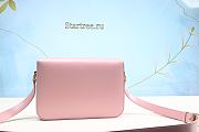  CELINE Shiny Calfskin Small Triomphe Light Pink-22*16*8cm - 2