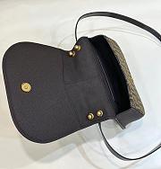 Fendi C’mon Medium Brown FF jacquard fabric and leather bag - 2