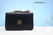 Chanel Black Jumbo Vintage Single Flap Bag-30cm - 1
