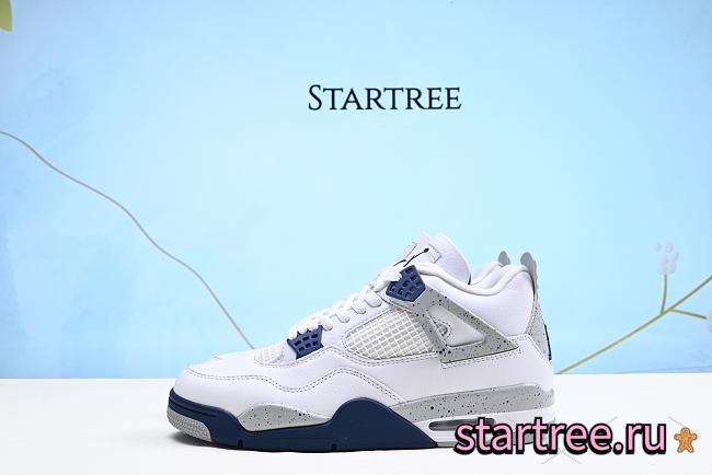 Air Jordan 4 Retro White Midnight Navy DH6927-140 - 1