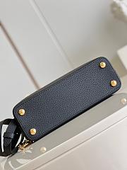 Louis Vuitton Galet Taurillon Leather and Python Capucines BB Bag Black-27cm - 5