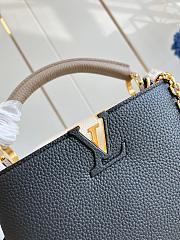 Louis Vuitton Galet Taurillon Leather and Python Capucines BB Bag Black-27cm - 2