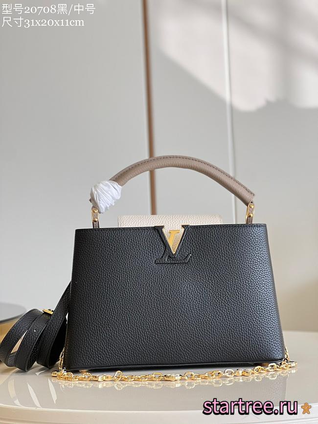 Louis Vuitton MM Capucines Black-31.5 x 20 x 11cm - 1