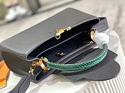 Louis Vuitton Capucines PM with Green Python Handle - 2