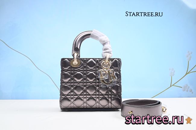 Dior Lady Handbag in Silver 20CM - 1