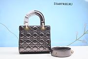 Dior Lady Handbag in Silver 20CM - 2