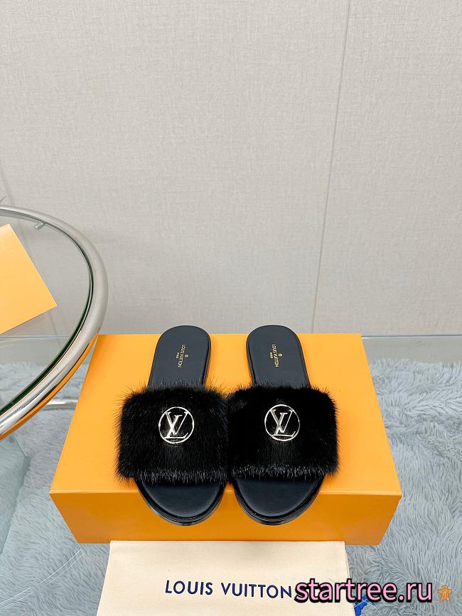  Louis Vuitton Fury Slides White - 1