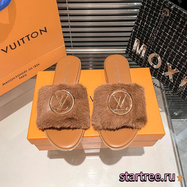 Louis Vuitton Fury Slides Brown - 1