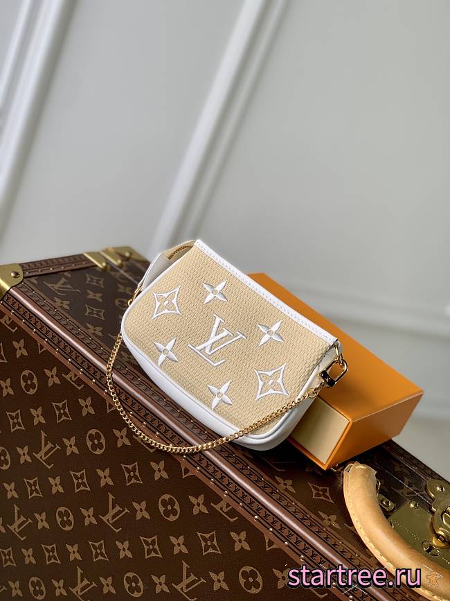 Louis Vuitton Mini Pochette Cream - 1