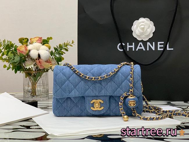 Chanel Denim Flap Bag - 20x13x7cm - 1