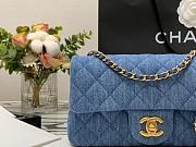 Chanel Denim Flap Bag - 20x13x7cm - 4