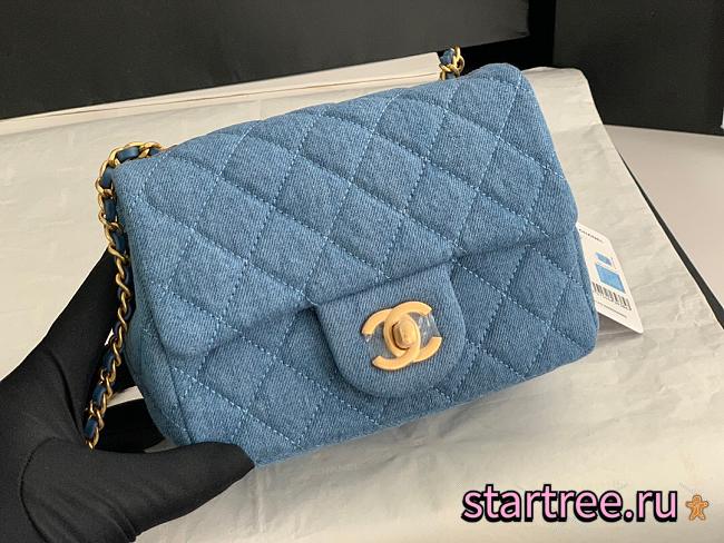 Chanel Denim Flap Bag - 18x13x7cm - 1