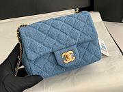 Chanel Denim Flap Bag - 18x13x7cm - 1
