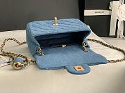 Chanel Denim Flap Bag - 18x13x7cm - 4