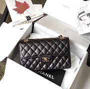 Chanel Double Flap Bag Caviar Black with Gold Hardware 23cm - 1