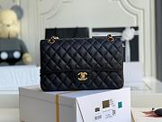 Chanel | Classic Flap Bag Golden Hardware Caviar A01113 Black 25cm - 1