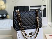 Chanel | Classic Flap Bag Golden Hardware Caviar A01113 Black 25cm - 3