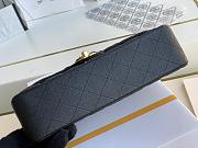 Chanel | Classic Flap Bag Golden Hardware Caviar A01113 Black 25cm - 4